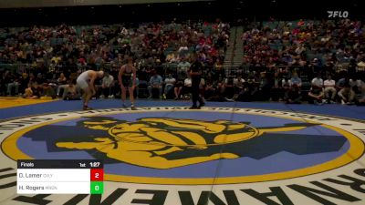 165 lbs Final - Daschle Lamer, Crescent Valley vs Hudson Rogers, Meridian