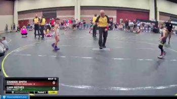 60 lbs Round 4 (6 Team) - Liam Reeves, Steel Valley vs Zander Smith, Midwest Xtreme Wrestling