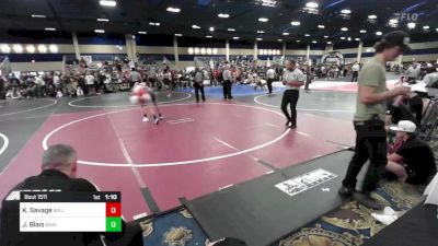 120 lbs Round Of 32 - Kisor Savage, Willamina Bulldogs vs Jordan D. Blais, WAMMA NextGen