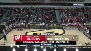 Big Ten Volleyball: Wisconsin Vs. Purdue