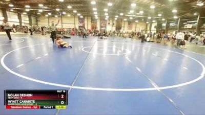 88 lbs Rd# 7- 10:45am Saturday Final Pool - Nolan Deshon, Team Ohio vs Wyatt Carnrite, Aggression Legionaries