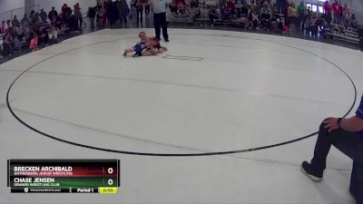 25 lbs Semifinal - Brecken Archibald, Gothenburg Junior Wrestling vs Chase Jensen, Seward Wrestling Club