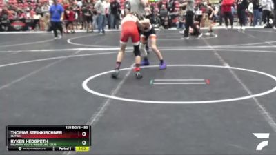 80 lbs Cons. Round 2 - Ryken Hedgpeth, Palmyra Youth Wrestling Club vs Thomas Steinkirchner, SlyFox