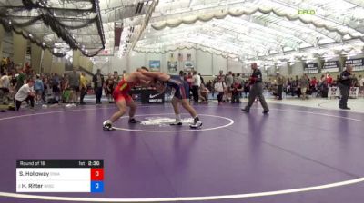 92 kg Round Of 16 - Steven Holloway, University Of Iowa vs Hunter Ritter, University Of Wisconsin