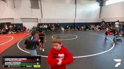 72 lbs Cons. Round 1 - Bowen Morgan, Amped Wrestling Club vs Christopher Ramirez, Texas Wrestling Academy