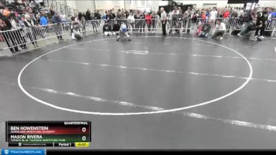 86 lbs Quarterfinal - Mason Rivera, Topeka Blue Thunder Wrestling Club vs Ben Howenstein, Siouxland Wrestling Academy