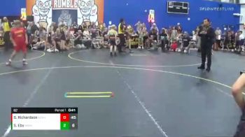 82 lbs Round 2 (6 Team) - Gage Richardson, No Escape Wrestling Academy vs Scout Eby, Midwest Xtreme Wrestling