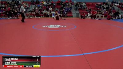 120 lbs Semifinal - Malik DeBow, Linn-Mar vs Chris Davis, Iowa City, City High