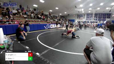 58-61 lbs Rr Rnd 1 - Kenneth Wright, Clinton Youth Wrestling vs Chris Soto, Chandler Takedown Club