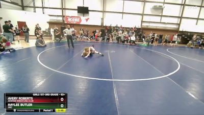 63+ Quarterfinal - Avery Roberts, Aviator Wrestling Club vs Haylee Butler, JWC