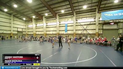 100 lbs Round 2 (6 Team) - Johnny Whitford, UTAH vs Mason Bazaldua, Montana, MT