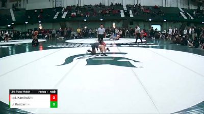 133 lbs 3rd Place Match - Michael Kaminski, Northern Illinois vs Jace Koelzer, Oklahoma