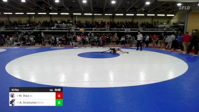 107 lbs Consi Of 8 #1 - Maleeah Rios, Bristol Central vs Ava Svistunov, Belmont