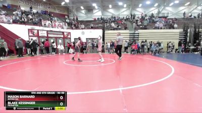 90-99 lbs Cons. Round 1 - Mason Barnard, Rhyno WA vs Blake Kessinger, Frankton