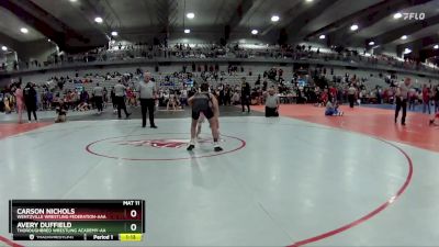 90 lbs Semifinal - Carson Nichols, Wentzville Wrestling Federation-AAA vs Avery Duffield, Thoroughbred Wrestling Academy-AA