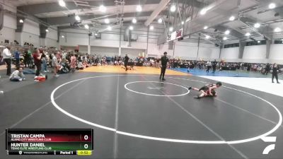 75 lbs Cons. Round 3 - Tristan Campa, Alamo City Wrestling Club vs Hunter Daniel, Texas Elite Wrestling Club