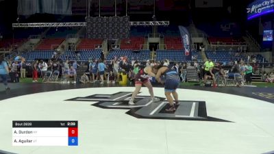 225 lbs Rnd Of 32 - Alexis Durdon, New York vs Angie Aguilar, Utah