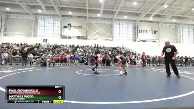 113 lbs Cons. Round 2 - Paul Giovanniello, Wolverine Den Wrestling Club vs Matthias Wood, Club Not Listed