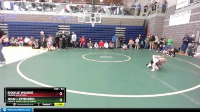 54 lbs Round 1 - Noah Lombardo, Legacy Wrestling Academy vs Shaylie Wilkins, Weiser Wrestling