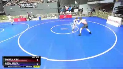 160 lbs Cons. Round 3 - Shane Sladek, De La Salle High School Wrestling vs Justin Bruck, Legion Wrestling Club