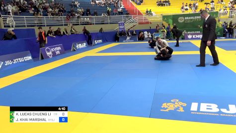 KALEBE LUCAS CHUENG LIMA DA SILV vs JADEN KHAI MARSHALL 2024 Brasileiro Jiu-Jitsu IBJJF