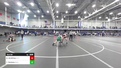 157 lbs Round Of 64 - Brock McMillen, Pittsburgh vs Fin Nadeau, Binghamton University