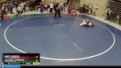 58 lbs Cons. Semi - Rhett Roberts, Aviator Wrestling Club vs Maverick Johnston, Sons Of Atlas WC