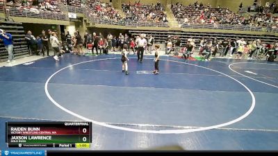 58 lbs Quarterfinal - Jaxson Lawrence, Gold Rush vs Raiden Bunn, Victory Wrestling-Central WA