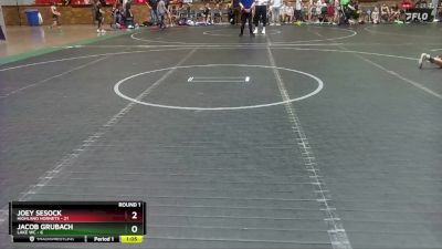 92 lbs Round 1 (4 Team) - Joey Sesock, Highland Hornets vs Jacob Grubach, Lake WC