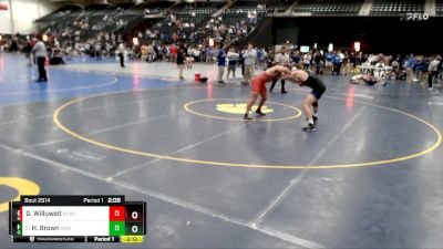 165 lbs Semifinal - Hayden Brown, Oklahoma City vs Garrett Willuweit, Nebraska-Kearney