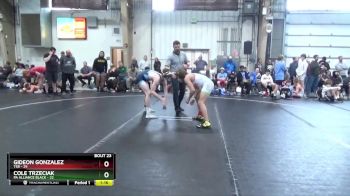 130 lbs Round 6 (8 Team) - Gideon Gonzalez, TSB vs Cole Trzeciak, PA Alliance Black