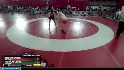 190 lbs Cons. Round 1 - Nicholas Louris, Wisconsin vs Connor Simons, Wisconsin