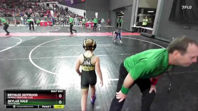 70 lbs Cons. Round 2 - Skylar Hale, Team Nazar vs Brynlee Seffrood, Monroe Wrestling Club