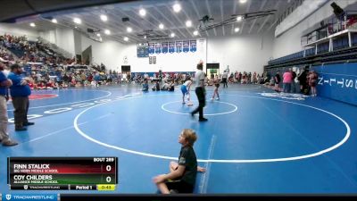 110 lbs Semifinal - Finn Stalick, Big Horn Middle School vs Coy Childers, Alliance Middle School