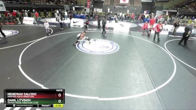 77 lbs Cons. Round 5 - Nehemiah Salcido, Shafter Youth Wrestling vs Danil Litvinov, Savage House Wrestling Club