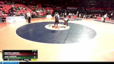 3A 144 lbs Champ. Round 1 - Jake Hanson, Arlington Heights (Hersey) vs Ashton Hobson, Aurora (Marmion Academy)