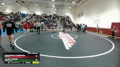 126 lbs Cons. Round 4 - Dacen Adams, Green River vs Jonathan Ackerman, Central