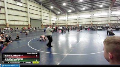 67 lbs Champ. Round 1 - Hudson Jaramillo, Uintah Jr High Wrestling vs Andrew Sandness, Ravage Wrestling Club