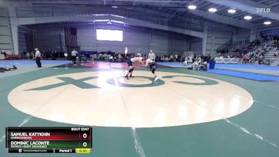 5-138 lbs Cons. Semi - Samuel Katykhin, Harrisonburg vs Dominic Laconte, Patrick Henry (Roanoke)