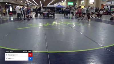 57 kg Cons 16 #2 - Koda Holeman, Central Coast Regional Training Center vs Sulayman Bah, Beat The Streets New York City