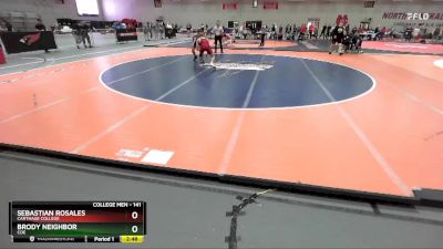 141 lbs Cons. Round 4 - Sebastian Rosales, Carthage College vs Brody Neighbor, Coe