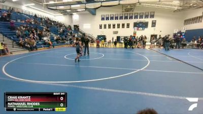 58-63 lbs Round 5 - Craig Krantz, North Big Horn Rams vs Nathanael Rhodes, Powell Wrestling Club