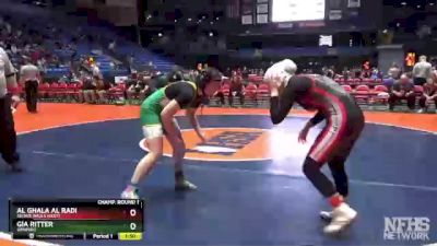 140 lbs Champ. Round 1 - Al Ghala Al Radi, Skokie (Niles West) vs Gia Ritter, Geneseo