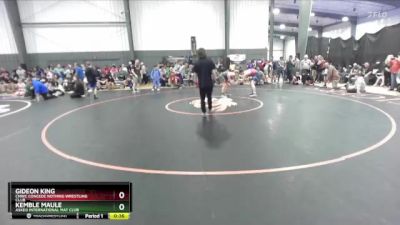 165 lbs Cons. Semi - Gideon King, CNWC Concede Nothing Wrestling Club vs Kemble Maule, Askeo International Mat Club