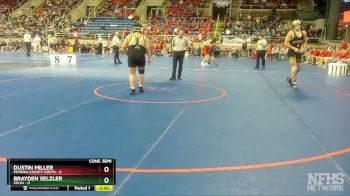 195 lbs Semis & 1st Wrestleback (8 Team) - Brayden Selzler, Velva vs Dustin Miller, Pembina County North