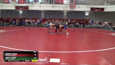 165 lbs Cons. Round 4 - Henry Forte, Williams College vs Matt Lucas, Roger Williams