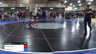 28 kg Cons Semis - Mason Betterman, Betterman Elite Wrestling vs Noah Arreola, Rough House Wrestling