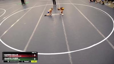 Cons. Round 1 - Kamden Bullis, Forest Lake Wrestling Club vs Haakon Huber, Wayzata Youth Wrestling