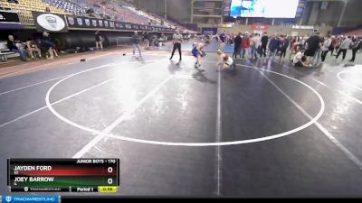 170 lbs Cons. Round 4 - Jayden Ford, KS vs Joey Barrow, IL