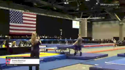 Emma Bowman - Double Mini Trampoline, Integrity Athletics - 2021 USA Gymnastics Championships